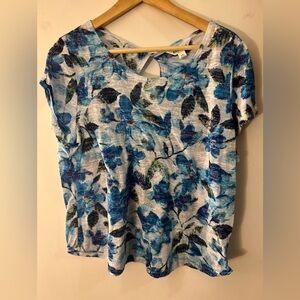 Northern Reflections Keyhole Back Top Short Sleeve XXL Petite